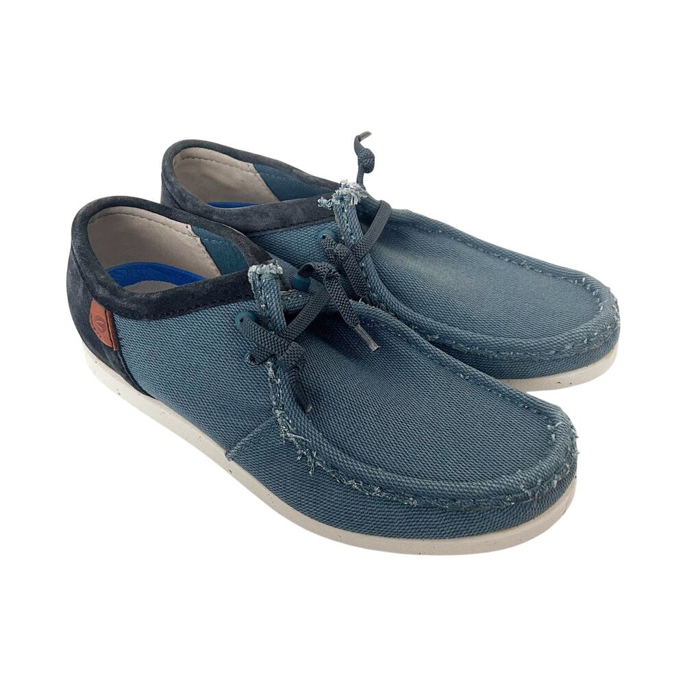 Clarks Shacrelite Blue Oxford Shoes Sz 10